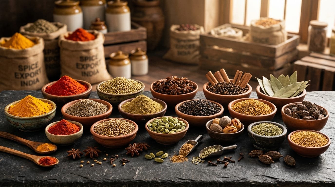 Origintra Exim premium whole spices and export agricultural assortment